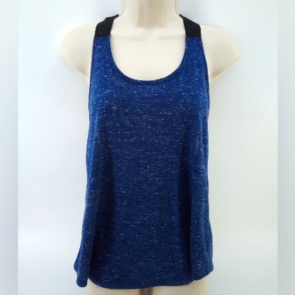 ⭐3/$30 Victoria Sport Racerback Workout Tank Top M Blue Black - Picture 2 of 9